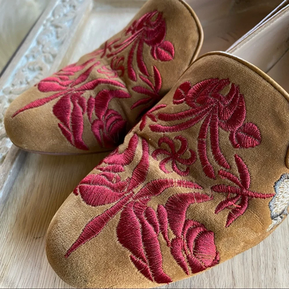 Anthropologie Billy Ella Embroidered Loafers - Picture 3 of 11